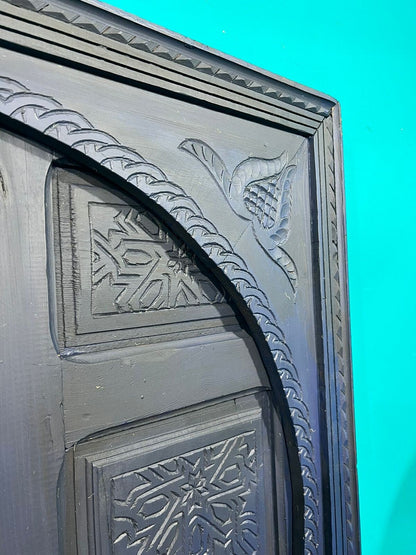 Wooden Carved Blue Moroccan Door - Hand Painted, Distressed, Vintage, Antique, Blue Wooden Large Door Crafted with Best Quality of Wood