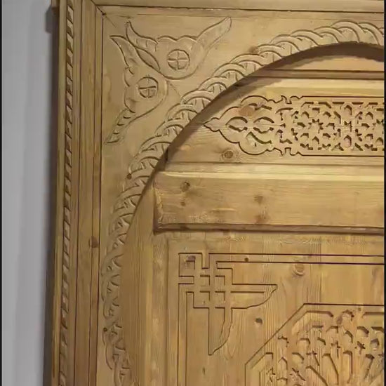With a custom hand-carved door, carved wood, Moroccan wooden door, or handmade door, you may bring the magic of Morocco into your home.