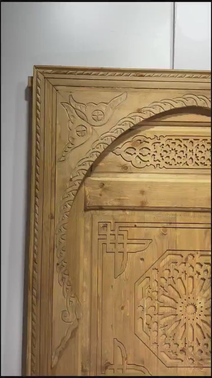 With a custom hand-carved door, carved wood, Moroccan wooden door, or handmade door, you may bring the magic of Morocco into your home.